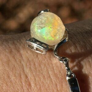 7 Carat Opal & Silver Bracelet